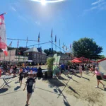 Tijdens beachsoccer